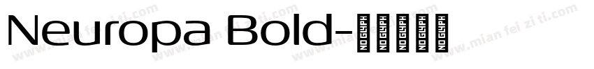Neuropa Bold字体转换